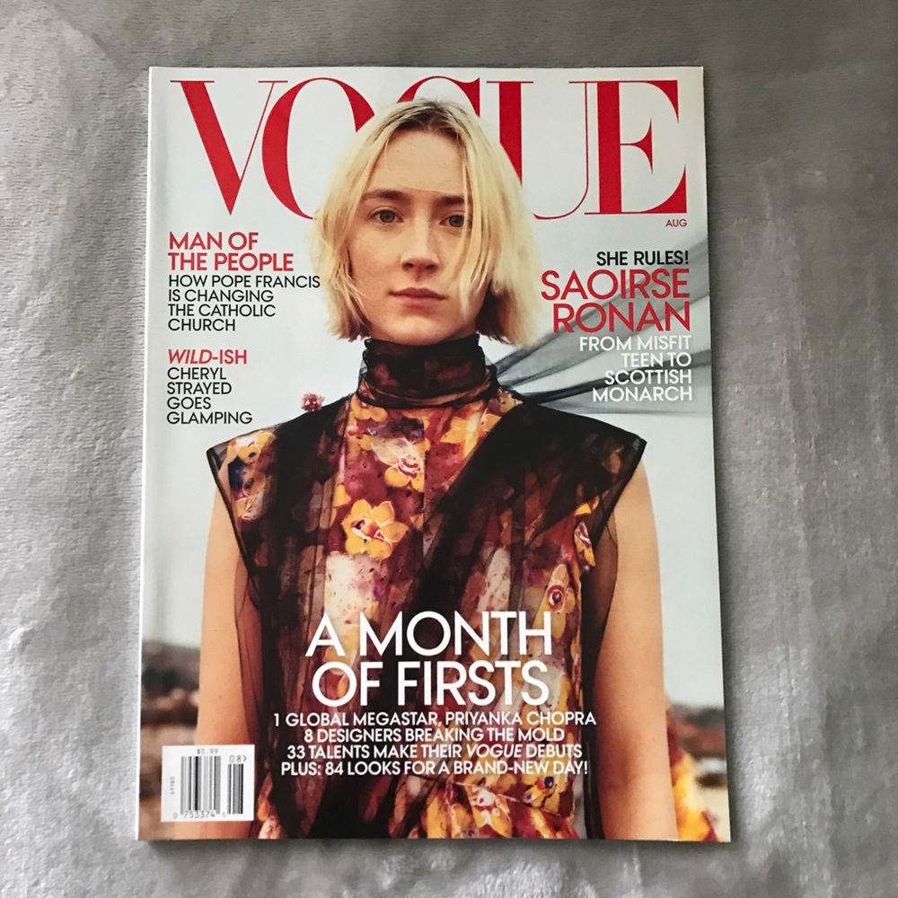 Vogue Magazine, August 2018, Saoirse Ronan